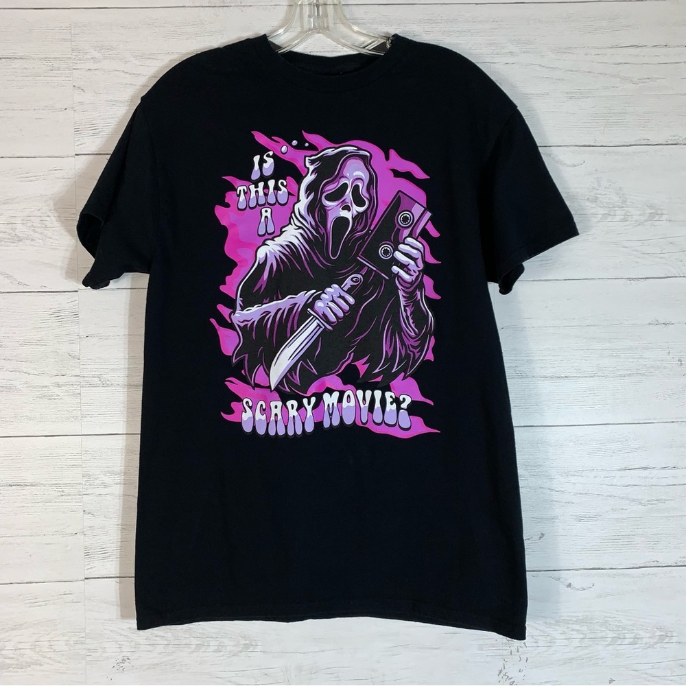 Ghost Face Scary Movie cotton T Shirt size M unisex